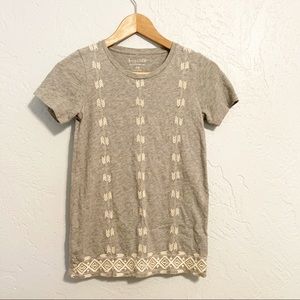 J. Crew grey Geometric embroidered collection